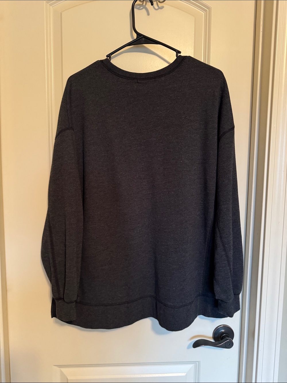 Z Supply Charcoal Crewneck oversized Ragland sweatshirt - Picture 2 of 7